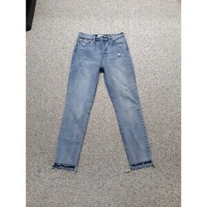 28 Pistola High-Rise Crop 90's Distressed Step Hem Skinny Slim